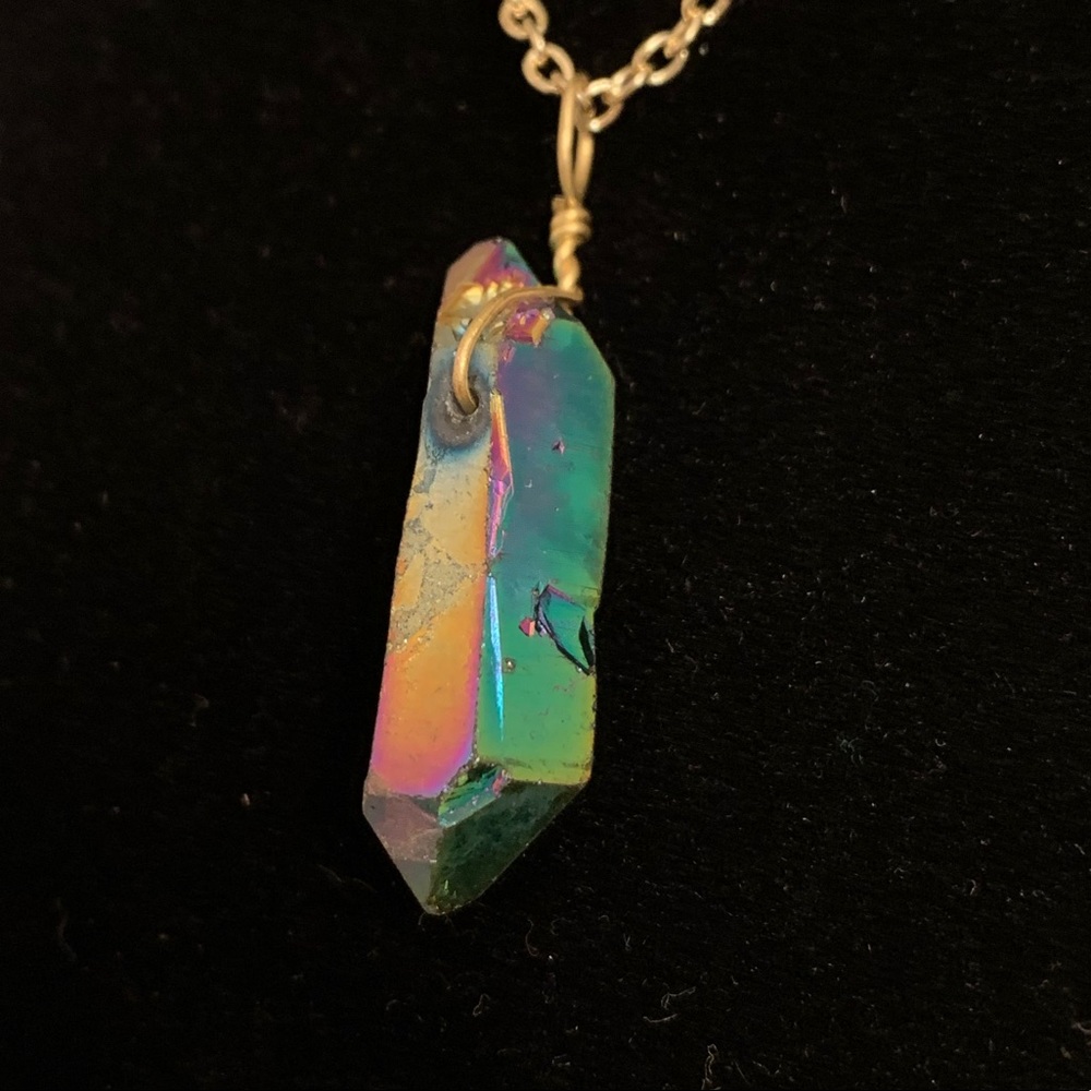Holographic Crystal Pendant